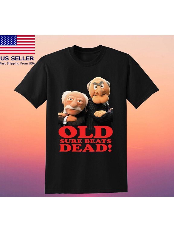 Grumpy Old Men Muppets Funny Men's Black T-shirt Size S-5XL