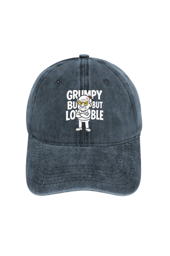 Grumpy Old Navy Classic Unisex Cotton Adjustable Baseball Cap – Plain Dad Hat
