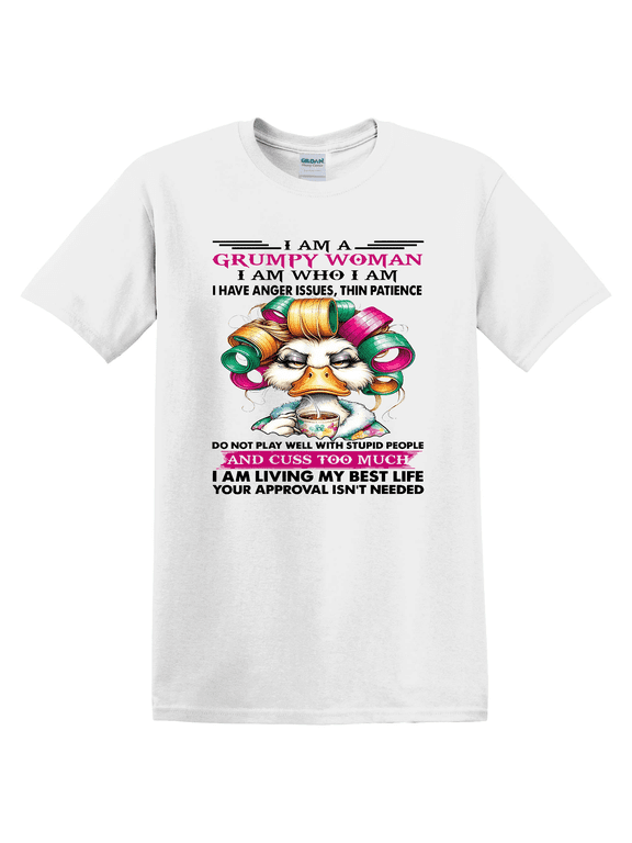 Grumpy Old Woman Duck Lover T-Shirt