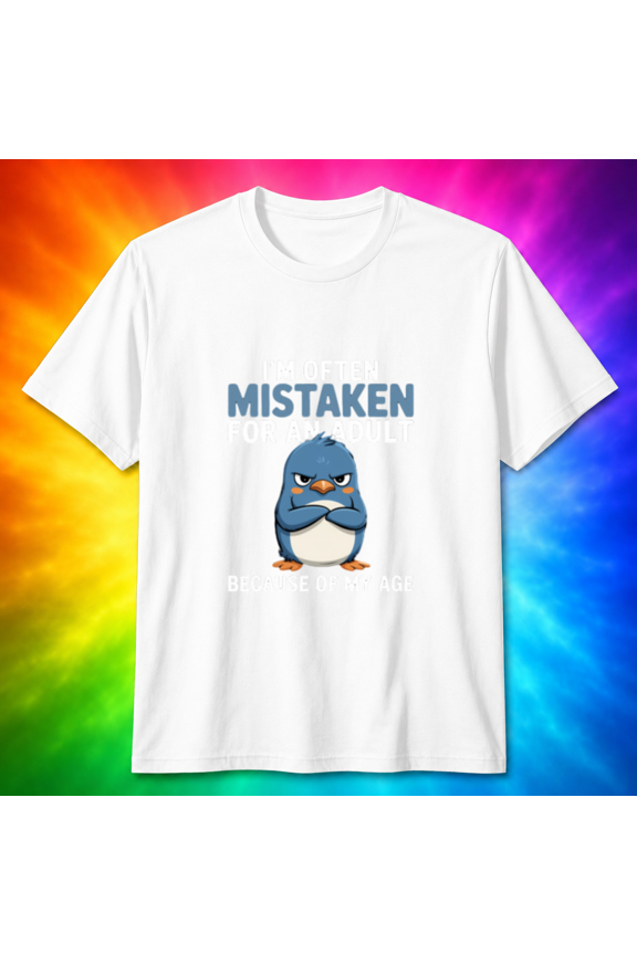 Grumpy Penguin I'm Often Mistaken For An Adult Funny T-shirt, for men & women, S-5XL