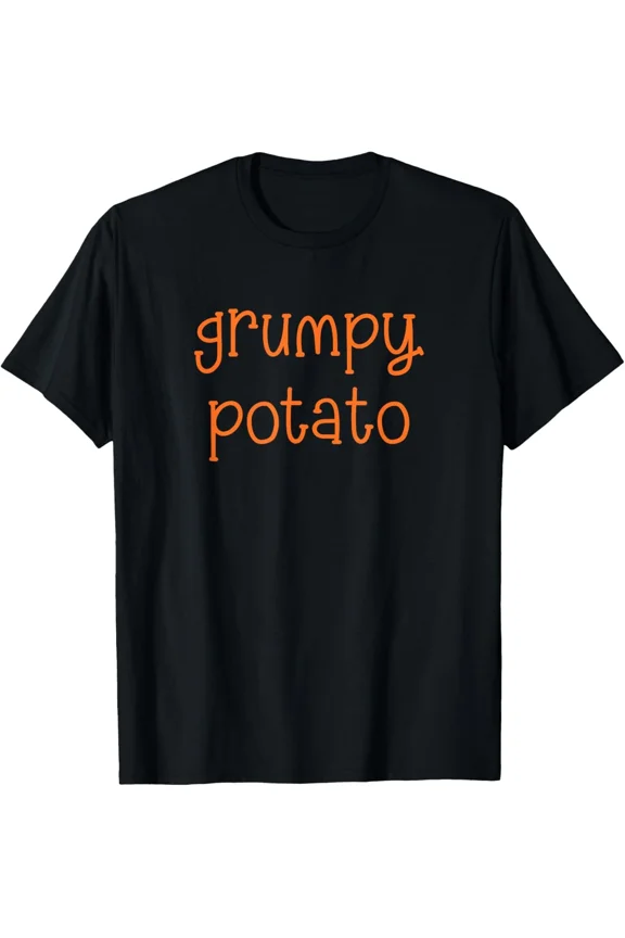 Grumpy Potato Couples Funny Thanksgiving Fall Food Humor Unisex T-Shirt, up to size 5XL