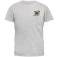 thumbnail image 1 of Grumpy Pug Off Pocket Pet Funny Mens Pocket T Shirt Light Heather Grey 2XL, 1 of 1