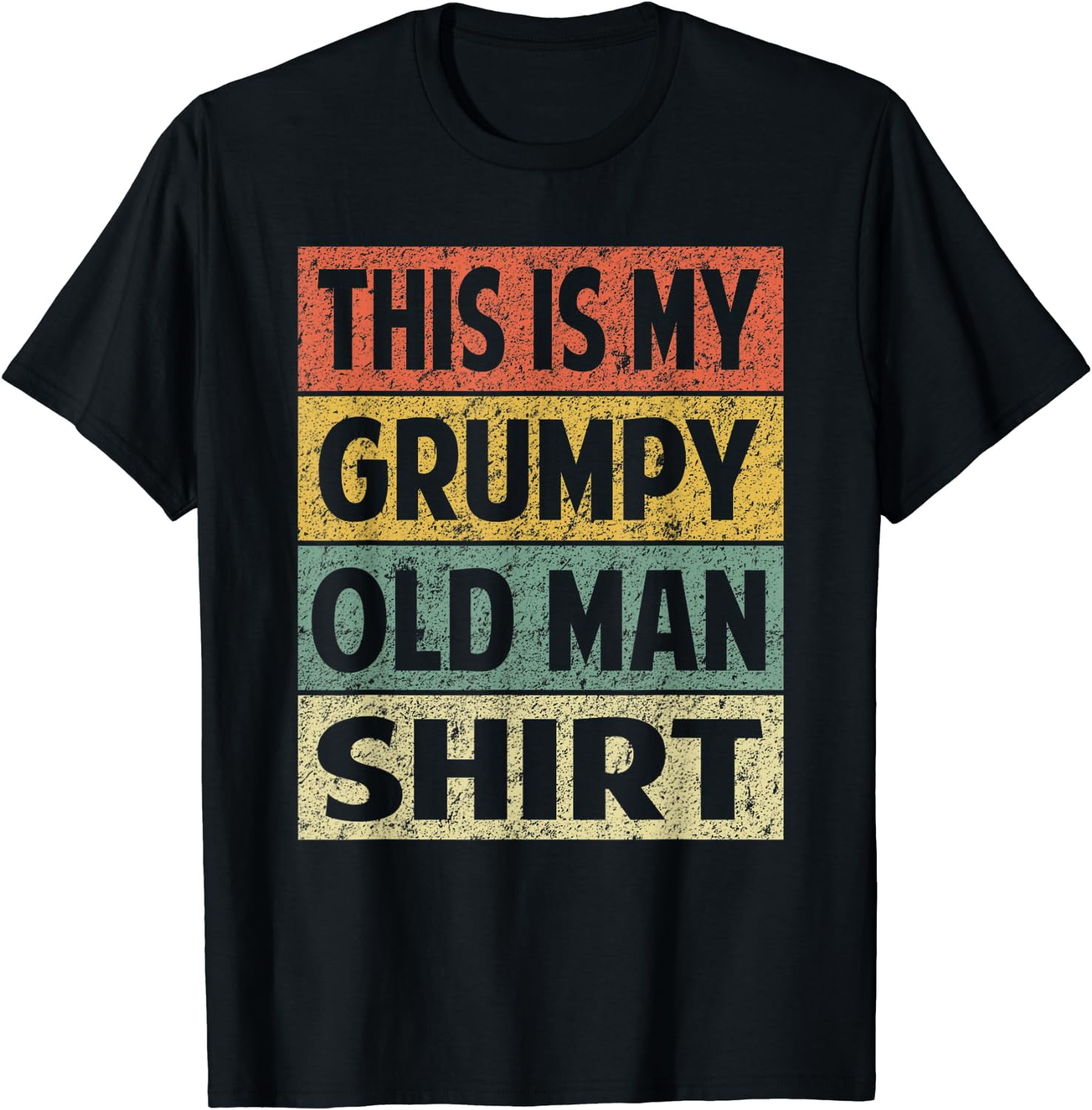 Grumpy Shirt Funny Retro Grumpy Old Man Veteran T-Shirt - Walmart.com