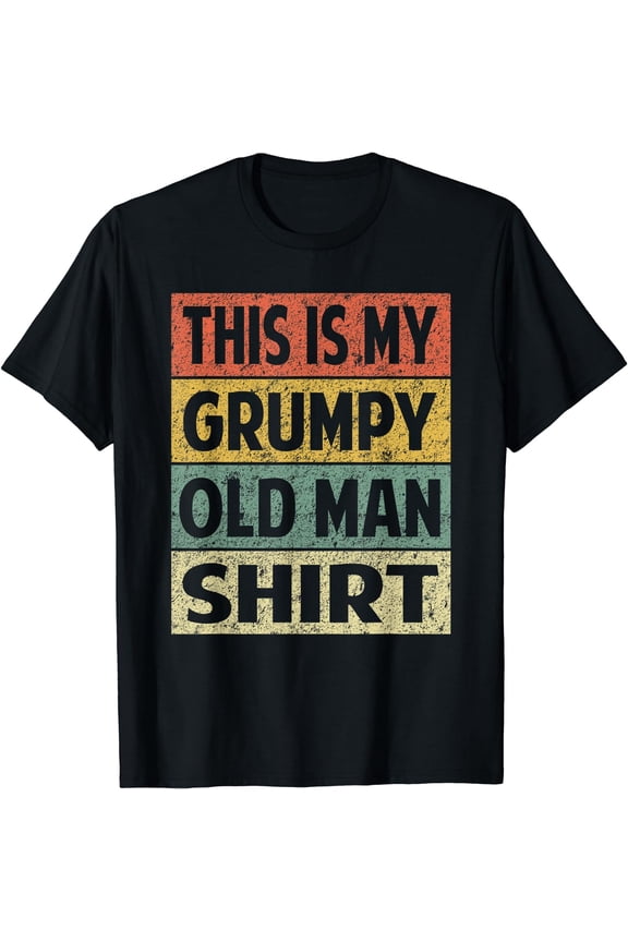 Grumpy Shirt Funny Retro Grumpy Old Man Veteran T-Shirt