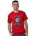 thumbnail image 1 of Grumpy Smurf Jolly Enough Xmas Santa Men's Graphic T Shirt Tees Brisco Brands 4X, 1 of 3