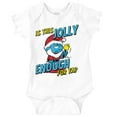 thumbnail image 1 of Grumpy Smurf Jolly Enough Xmas Santa Romper Boys or Girls Infant Baby Brisco Brands 18M, 1 of 7