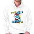 thumbnail image 1 of Grumpy Smurf Jolly Enough Xmas Santa Unisex Plus Size Hoodie Brisco Brands 3X, 1 of 5