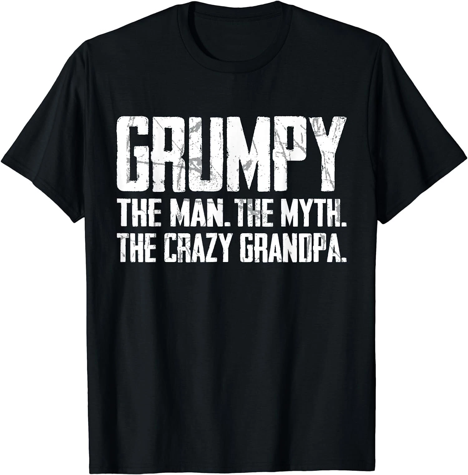 Grumpy The Man The Myth The Crazy Grandpa Gift Unisex T-Shirt - Walmart.com