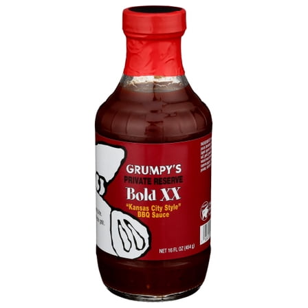 Grumpys BBQ Sauce Bold XXX 16 oz (Pack of 12)