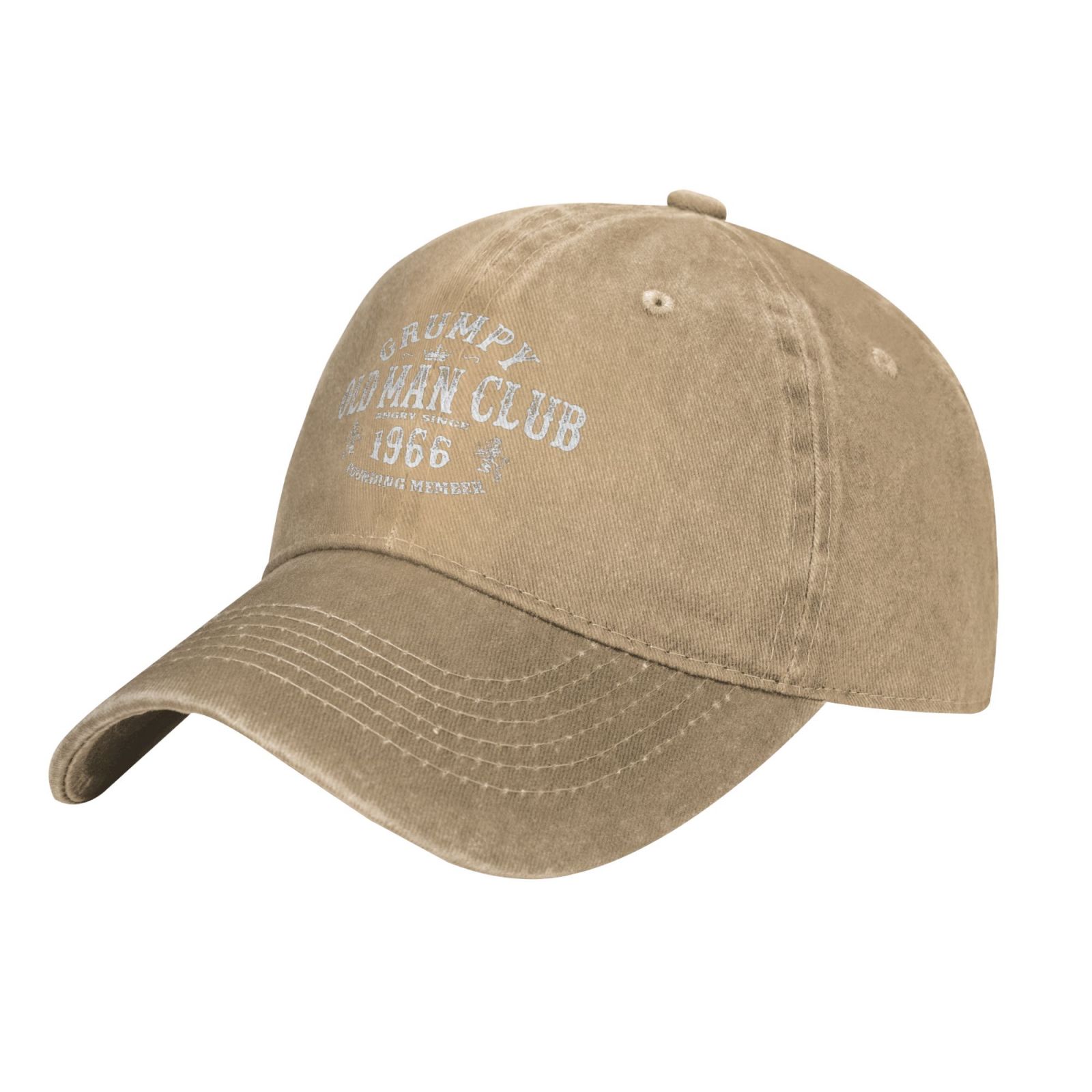 Vintage Washed Baseball Cap - Adjustable Dad Hat, Distressed Cotton, Unisex For Men & Women