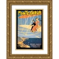 thumbnail image 1 of Grun, Jules Alexandre 23x32 Gold Ornate Wood Framed with Double Matting Museum Art Print Titled - Monte Carlo Concours d Aviation, 1910, 1 of 4