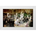 thumbnail image 1 of Grun, Jules-Alexandre 24x16 White Modern Wood Framed Museum Art Print Titled - Friday at the French Artists Salon, 1911, 1 of 4
