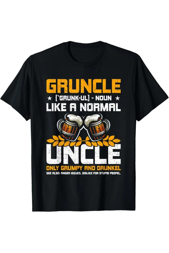Gruncle Definition Funny Great Uncle Family Humor Gift Unisex T-Shirt, up to size 5XL
