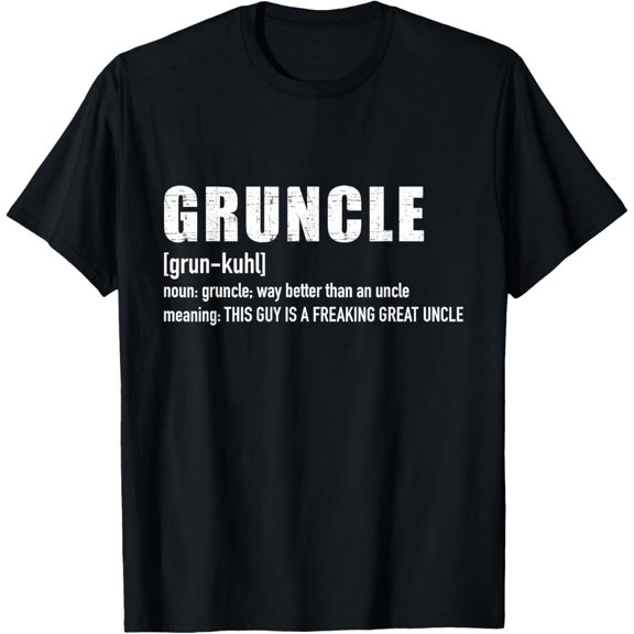Gruncle Great Uncle Family Definition Graphic T-Shirt