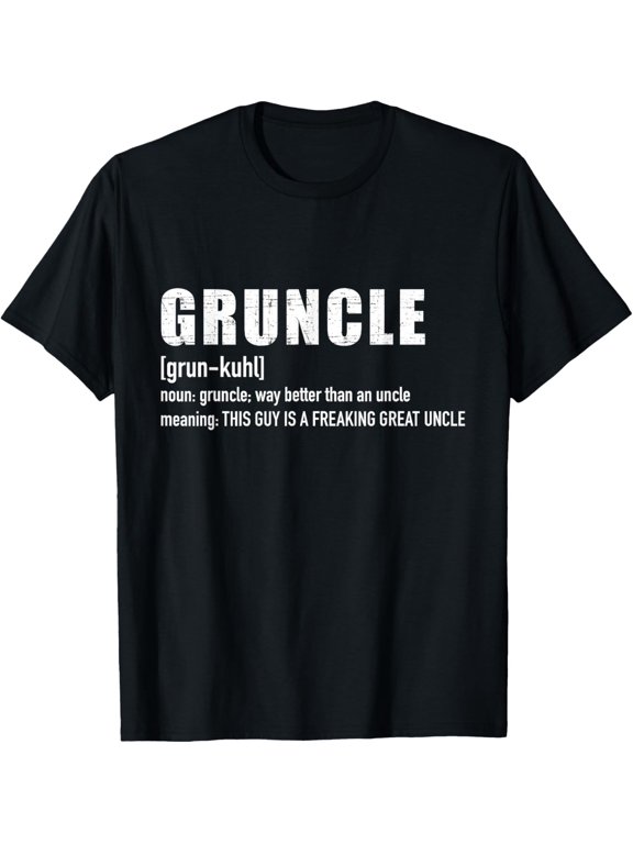 Gruncle Great Uncle Family Definition Graphic T-Shirt