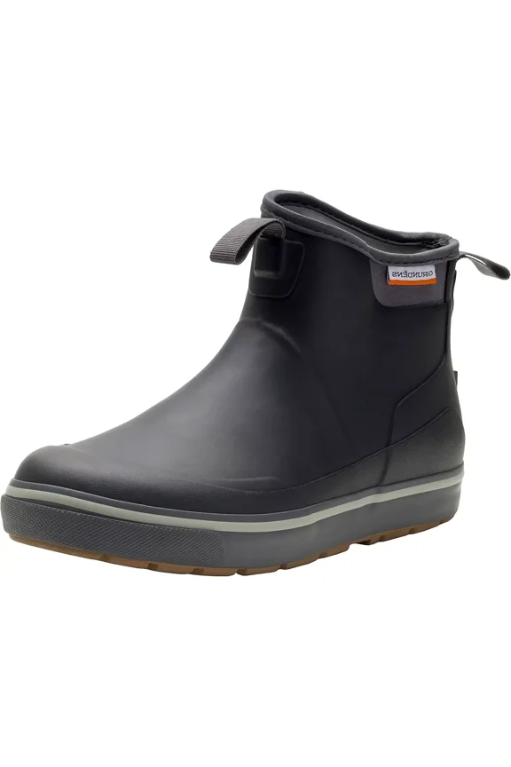 Men’s DECK-BOSS Ankle Boot, Black, Size US M 10