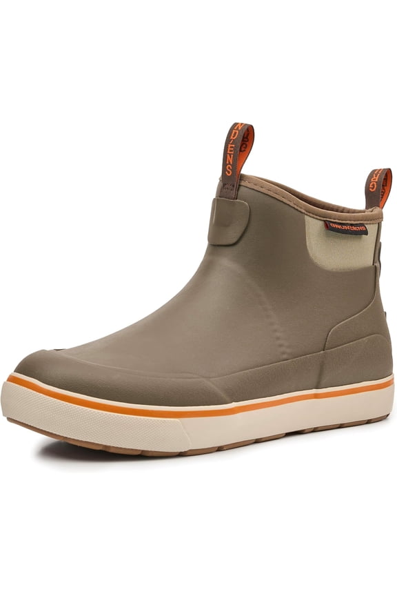 Men's Deck-Boss Durable Waterproof Ankle Boot, Otter, Size 8