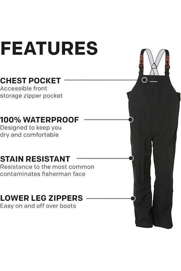 Men’s Full Share Bib | Waterproof, Breathable 10330-001-BLK BRAND NEW