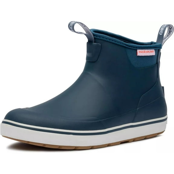 Grundens Mens DECK-BOSS Ankle Boot, Deep Water Blue, Size US M 9