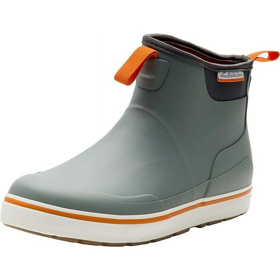 Grundens Mens DECK-BOSS Ankle Boot, Monument Grey, Size US M 13