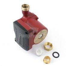 Grundfos 59896124, Model UP15-18BUC7 Bronze Circulator Pump w/ Check Valve, 1 Speed, 1/25 HP, 115 Volts, Single Phase, 3/4" Sweat Connection