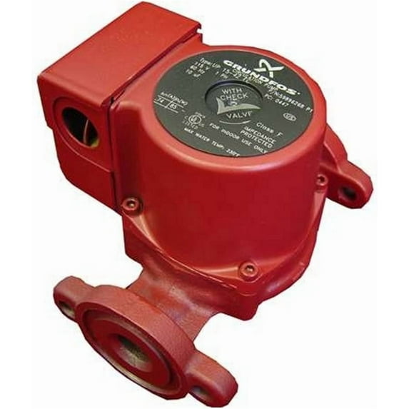 Grundfos 59896341 UPS15-58FC Super Brute Circulator, Red, Small