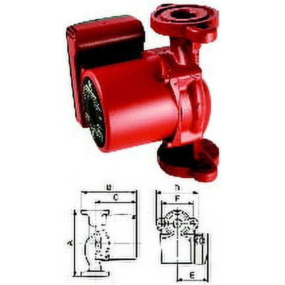 (Price/Each)Grundfos Pumps UP15-29SF 59896771 115V 1/12 HP 1 Speed Stainless Circulator Flanged Housing Replaces UP15-18SF 59896125