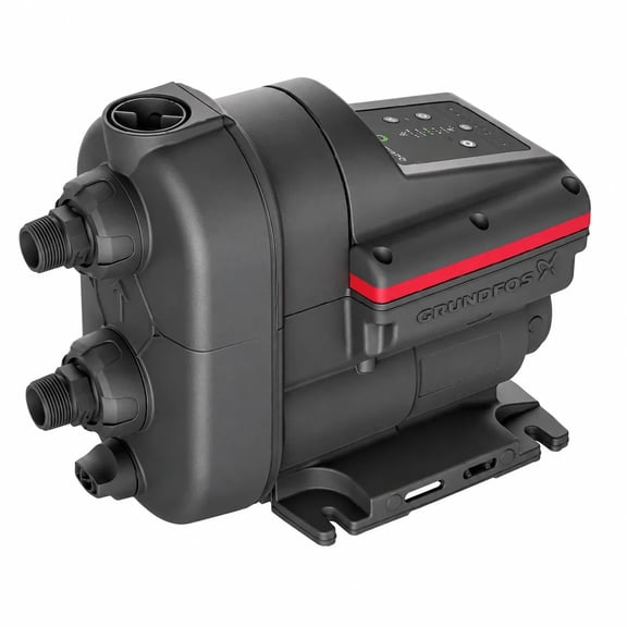 Grundfos SCALA2 3-45 Variable Speed Constant Pressure Booster Pump, 3/4 HP, 115V Single Phase, 4.9A, Up to 18 GPM, 147 ft Max Head, 1 in NPT, Self-Priming 26 ft, NEMA 5-15 Plug, Model 93013251