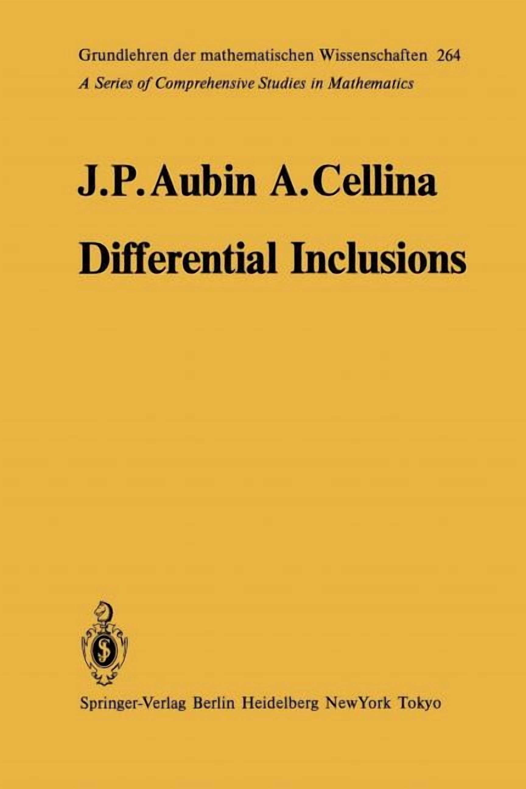 Grundlehren Der Mathematischen Wissensch Differential Inclusions: Set ...