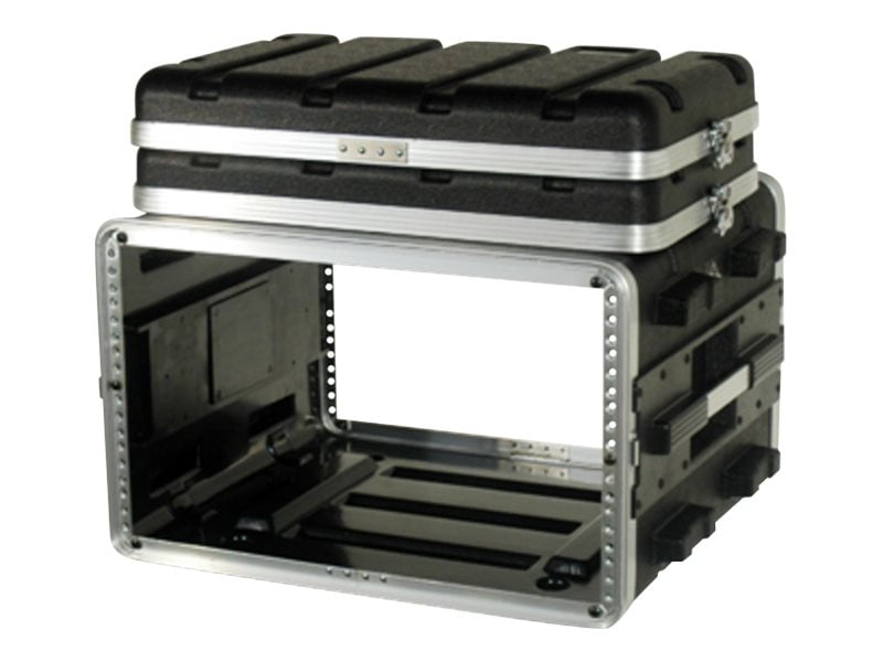 Grundorf ABS Series ABS-R0616 - Rack case for audio equipment - rugged - 6U - extruded aluminum - black