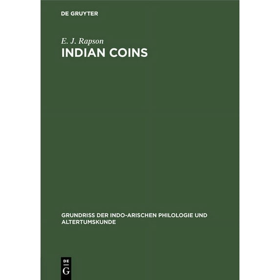 Grundriss Der Indo-Arischen Philologie U Indian coins, Book 2, (Hardcover)