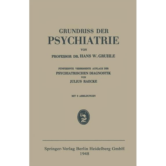 Grundriss Der Psychiatrie, (Paperback)
