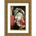 thumbnail image 1 of Grunewald, Mathias 22x32 Gold Ornate Wood Framed with Double Matting Museum Art Print Titled - Isenheim Altarpiece: Annunciation, 1 of 4