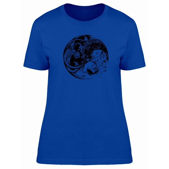 Grunge Abstract Bear And Octopus Tee Women's -Image by Shutterstock