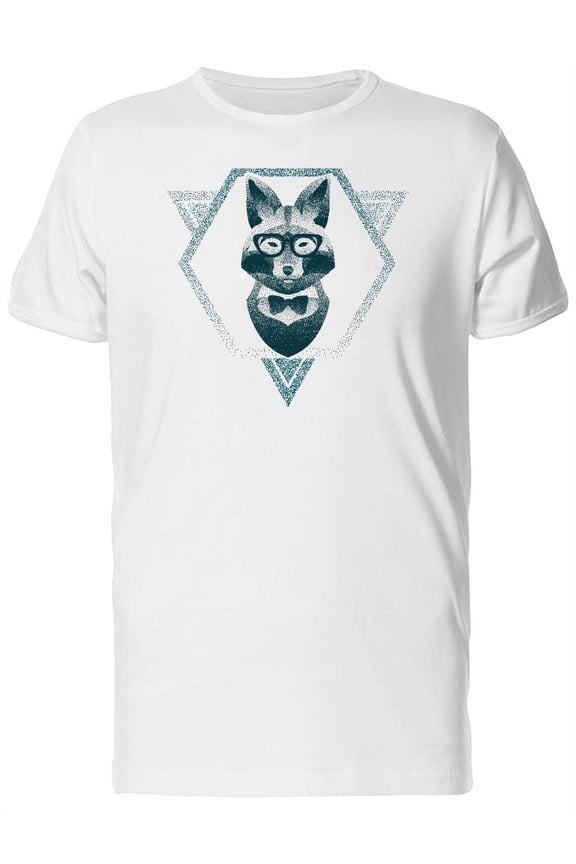 Grunge Abstract Hipster Red Fox T-Shirt Men -Image by Shutterstock, Male x-Large