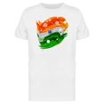 thumbnail image 1 of Grunge Abstract Indian Flag T-Shirt Men -Image by Shutterstock, Male Large, 1 of 2