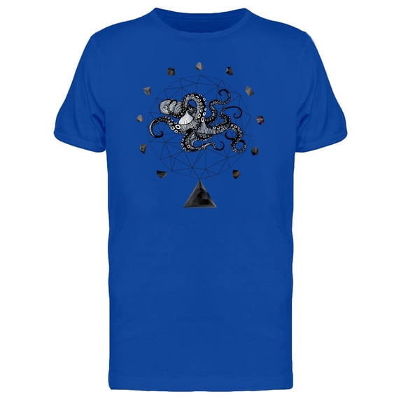 Grunge Abstract Octopus Sketch Tee Men's -Image by Shutterstock