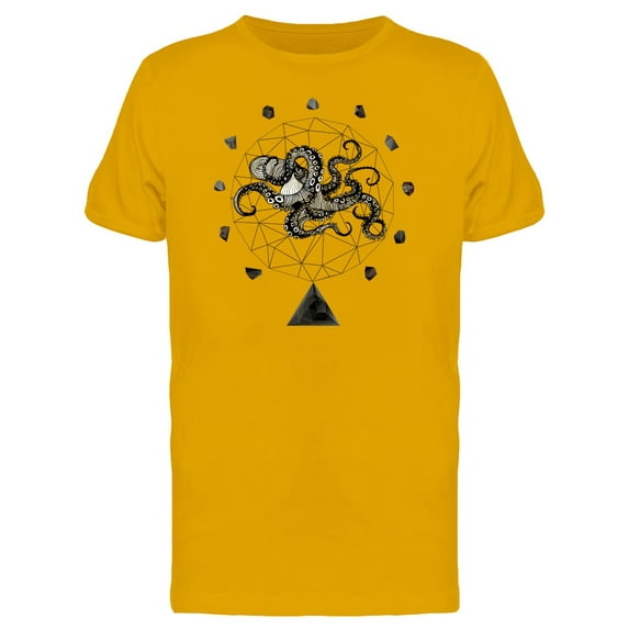 Grunge Abstract Octopus Sketch Tee Men's -Image by Shutterstock