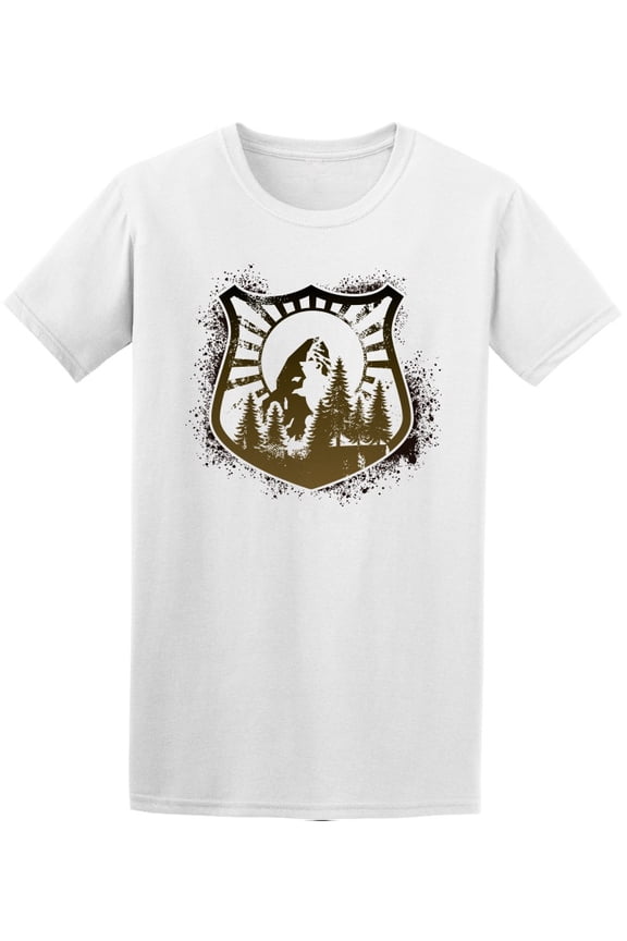 Grunge Adventure Mountain Emblem T-Shirt Men -Image by Shutterstock, Male Medium