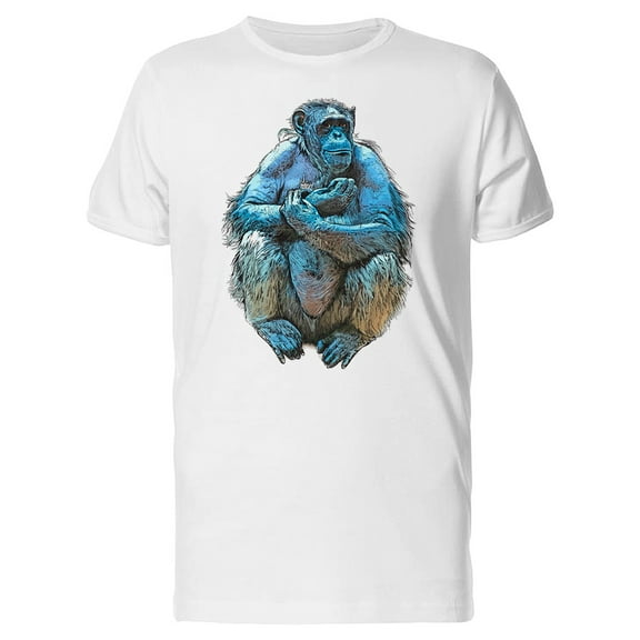 Grunge Amazing Monkey Sketch T-Shirt Men -Image by Shutterstock, Male 3X-Large