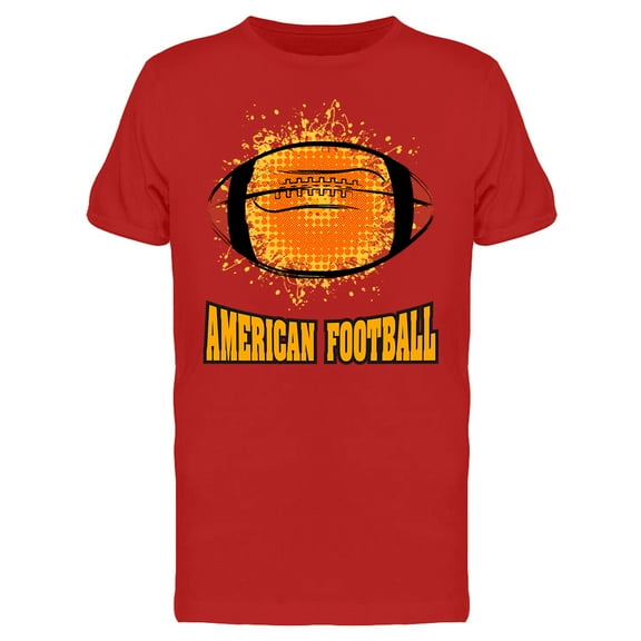 Grunge American Football T-Shirt Men -Image by Shutterstock, Male Small