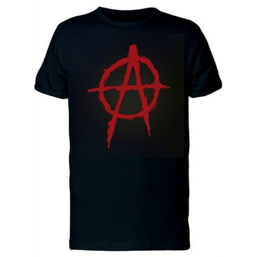 Grunge Anarchy Symbol T-Shirt Men -Image by Shutterstock, Male x-Large