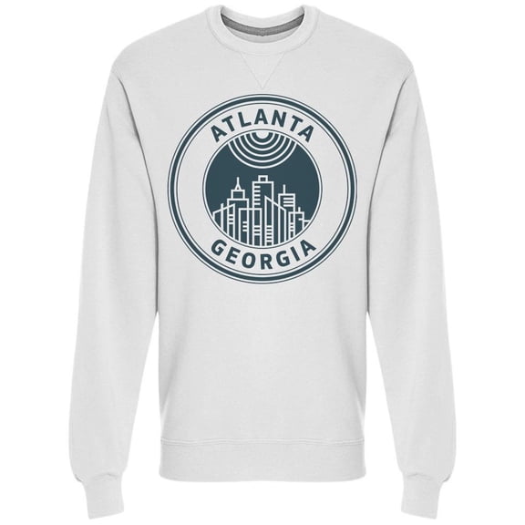Grunge Atlanta Georgia Sweatshirt Men -Image by Shutterstock, Male XX-Large