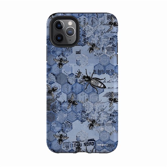Grunge Bee Distressed Nature Phone Case for iPhone 16 15 14 13 12 11 Pro Max