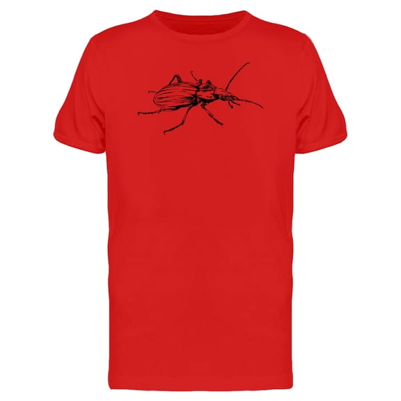 Grunge Beetle Crawling Sketch Tee Men's -Image by Shutterstock