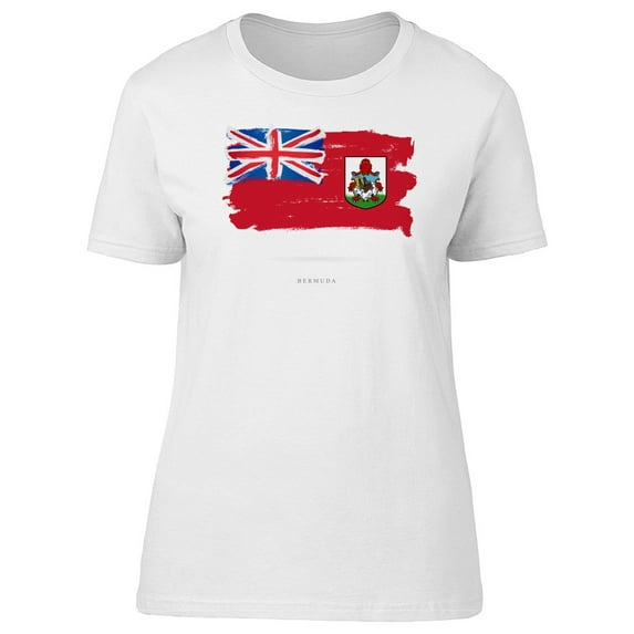 Grunge Bermuda Flag Watercolor T-Shirt Men -Image by Shutterstock, Male Large