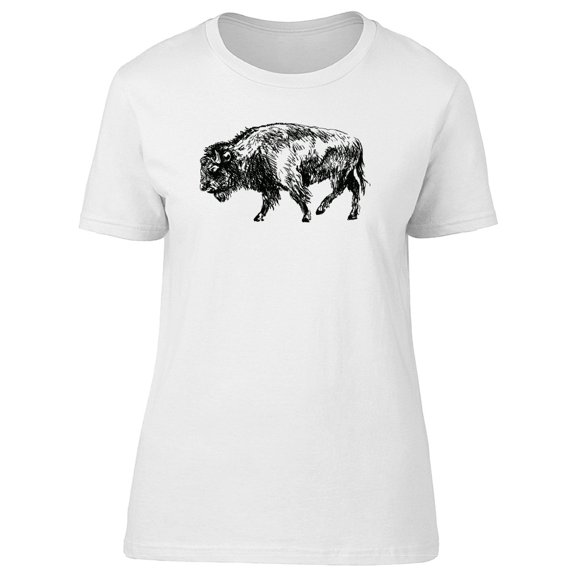 Grunge Bison Sketch Amazing T-Shirt Men -Image by Shutterstock, Male Large