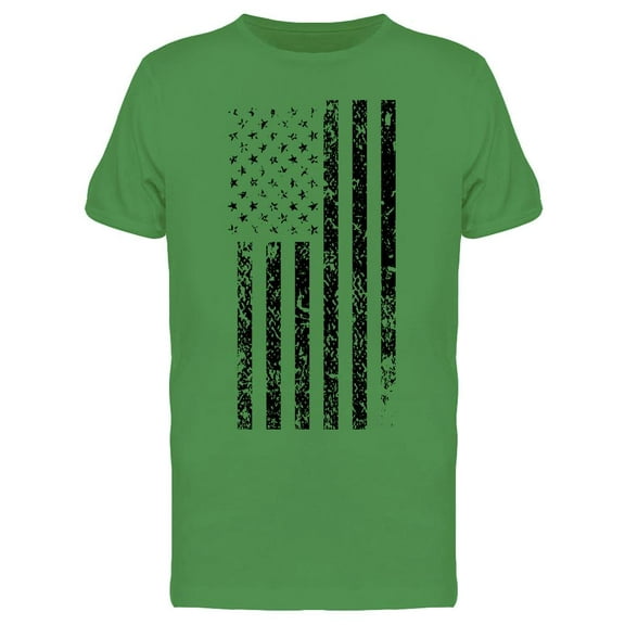 Grunge Black U.s.a. Flag Men's-Tshirt