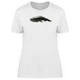 thumbnail image 1 of Grunge Blue Whale Doodle T-Shirt Women -Image by Shutterstock, Female Medium, 1 of 2