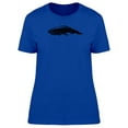 thumbnail image 1 of Grunge Blue Whale Doodle T-Shirt Women -Image by Shutterstock, Female XX-Large, 1 of 2